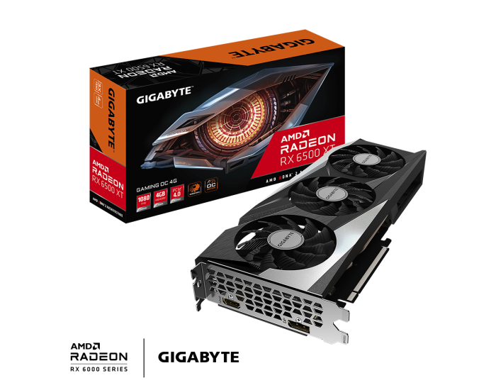 GIGABYTE RADEON RX 6500 XT GAMMING 4GB DDR6 (TRIPLE FAN)